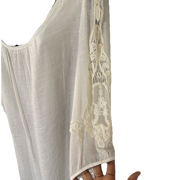 Mlle Gabrielle Ethereal Dress Women’s Romantic Cottagecore Flowy Coastal Popover - Picture 3 of 9